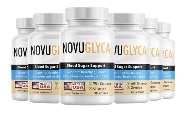 Six NovuGlyca bottles, 180 day supply package